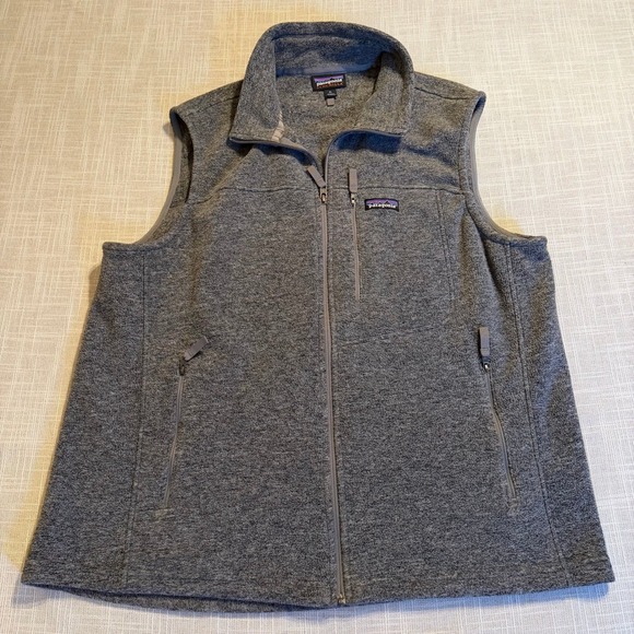 Patagonia Other - Patagonia Synchilla Fleece Vest Mens XL Heather Grey Full Zip Mock Neck Gorpcore